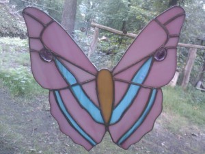 vlinder tiffany mobiel